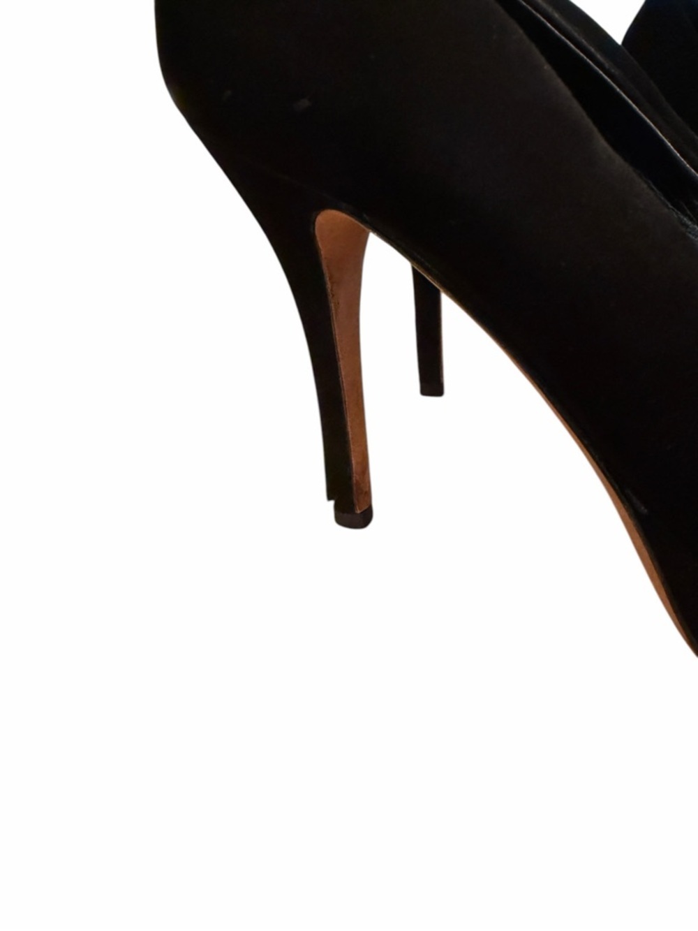 Vintage Gucci Black Suede Platform Pumps Stiletto Heels Y2K Designer Size 35.5 - Picture 7 of 11